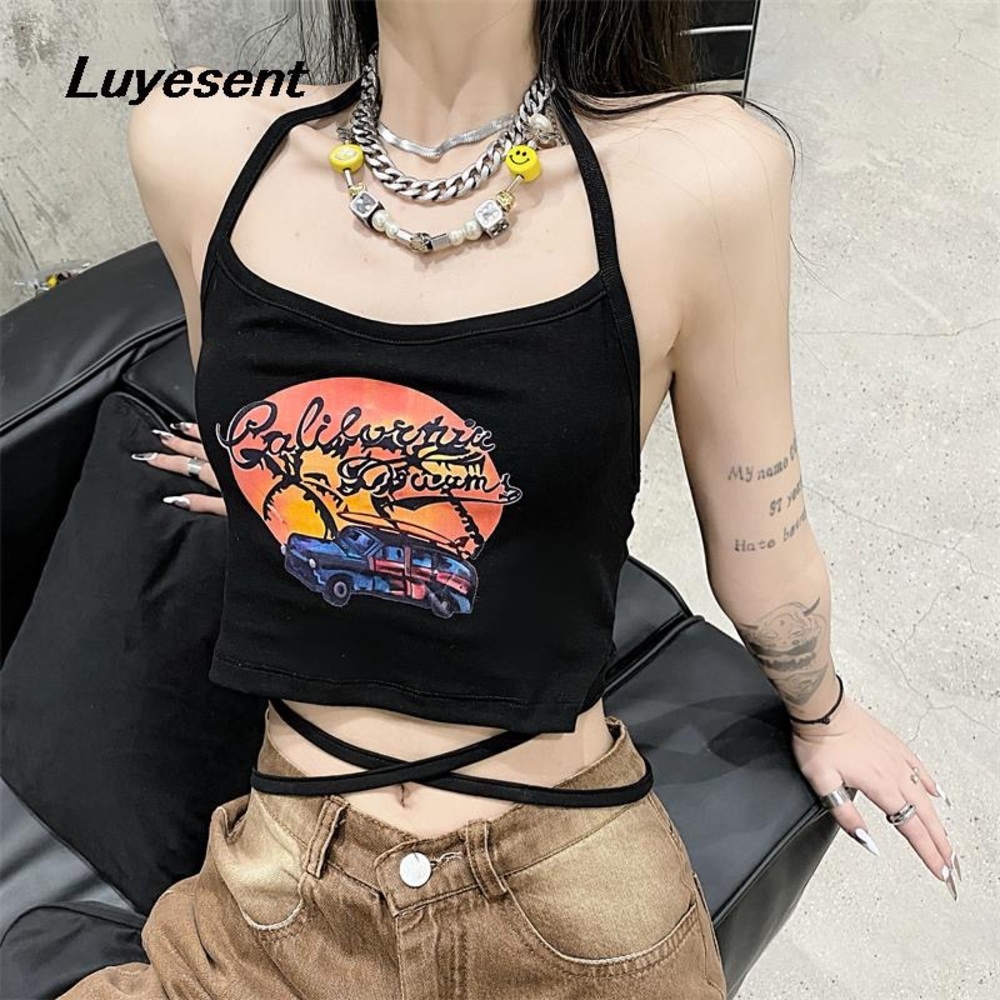 California Dream Black Crop Top